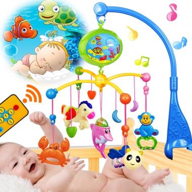 【0-3岁】新生儿宝宝摇铃0-1岁，婴儿玩具，带投影，数码按键