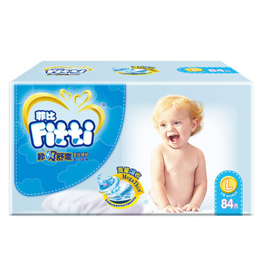 【10个月-2岁】菲比婴儿纸尿裤L84片，秒吸舒爽，透气不易渗透，干爽舒适