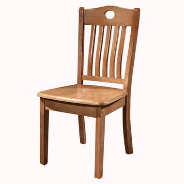 特价实木餐椅简约现代白色靠背椅，实木餐椅简约现代靠背餐桌椅橡木凳子2把