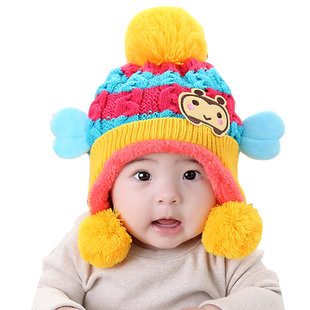 【6个月-3岁】韩版冬季护耳帽，面料舒服，冬季保暖