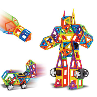 【1-6岁】15件磁力片积木，儿童益智玩具