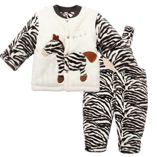【0-3岁】儿童棉衣套装婴幼儿马甲二件套，舒适