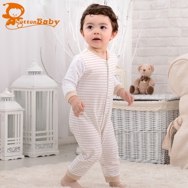 【0-1岁6个月】欧盟环保安全认证，棉质婴儿连体衣