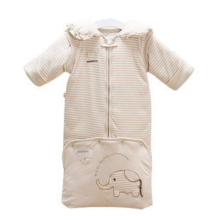【0-3岁】有机棉材质，宝宝多功能成长睡袋