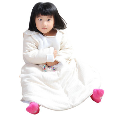 【3个月-3岁6个月】有机棉材质，天然环保，舒适柔软，米卡宝宝有机棉睡袋