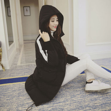 2015冬装新款韩版宽松显瘦，连帽棉衣，加厚保暖棉服外套，