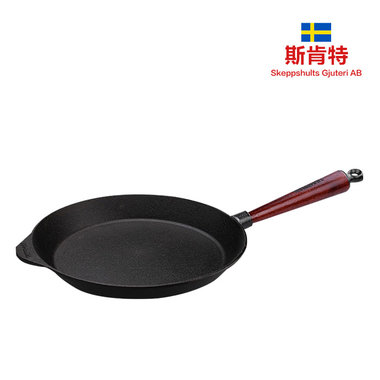 瑞典原装包装，纯铁手工铸造，加厚物理不粘锅无涂层铸铁锅 