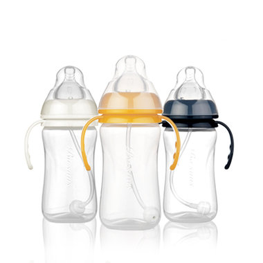 【0-3岁】百圣诗婴儿宽口pp奶瓶，实用方便，安全，人体工学设计