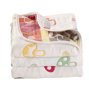【0-3岁】超大棉纱布六层婴儿浴巾盖毯，棉质亲肤，呵护宝宝健康
